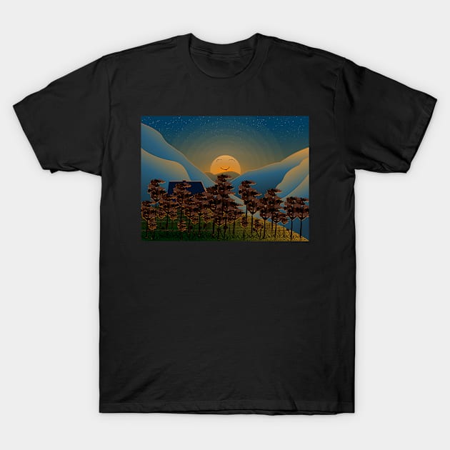 Landscape sunset T-Shirt by melcu